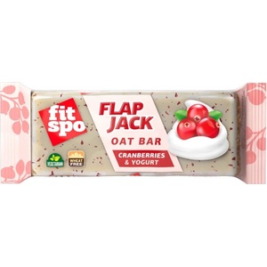 FIT SPO Flap Jack - Energy Oat Bar [90 грама] Червена боровинка с йогурт