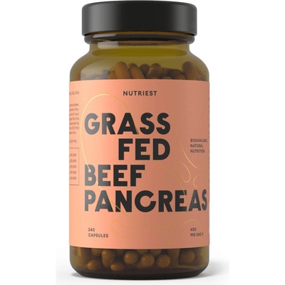Nutriest Grass-fed lyofilizovaná bio slinivka břišní 240 kapslí