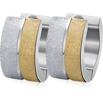 HARAHU Обици an-28386 - Сребърна / Златна kp28386 (an-28386)