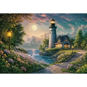 Cherry Pazzi - Puzzle Moonlight Lighthouse - 500 piese