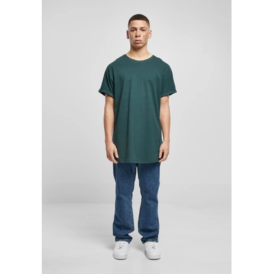 Urban Classics Мъжка дълга тениска в тъмнозелен цвят Urban Classics Long Shaped TeeUB-TB1561-02245 - Тъмнозелен, размер M
