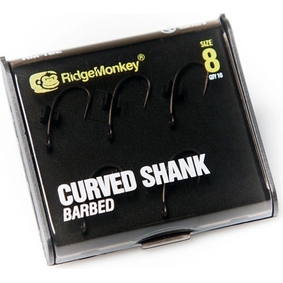 RidgeMonkey Tec Curved Shank vel.8 10 ks