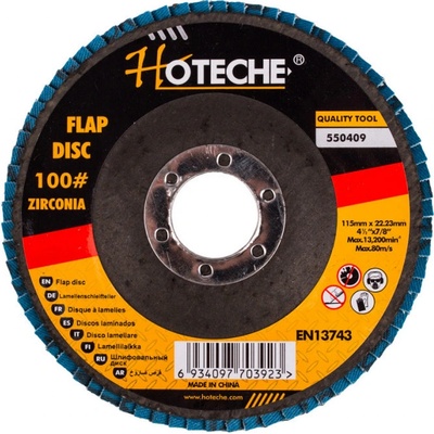 Hoteche Lamelový brusný kotouč 115 mm P100 HT550409