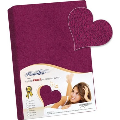Bellatex prestieradlo froté bordo 120x200