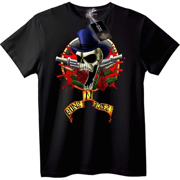 NOONEBRAND Тениска Guns N Roses Череп - 7XL, White