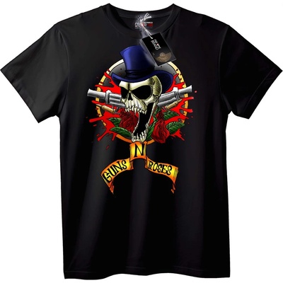 NOONEBRAND Тениска Guns N Roses Череп - 7XL, White