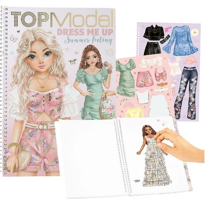 Top Model kreativní sešit se samolepkami summer feeling