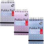 Pukka Pad Тетрадка, А7, спирала, с правила, 50 страници, PUKKA PAD "Metallic Pocket Book", смесени цветове 6254-MET (6254-MET)