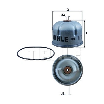 Olejový filter MAHLE ORIGINAL OZ 6D (OZ6D)