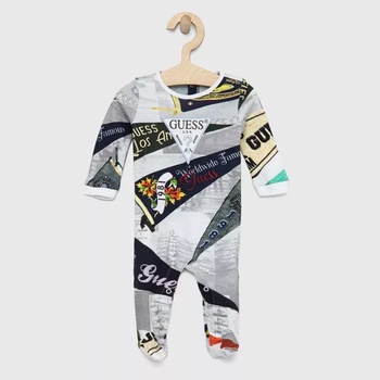 Image 1 of Guess Многоцветно боди с флагове за новородено бебе Guess