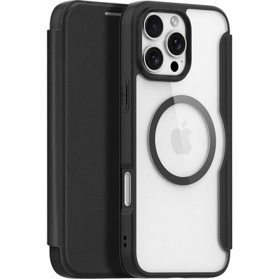 Dux Ducis Калъф Dux Ducis Skin X Pro iPhone 16 Pro с MagSafe и капак - черен (DUX DUCIS SKin X Pro Apple iPhone 16 Pro Black)