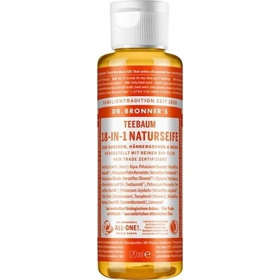 Dr. Bronners přírodní mýdlo Tea Tree 18 v 1 120 ml