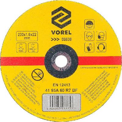 Vorel kotouč na kov 230 x 22 x 1,6 mm TO-08639
