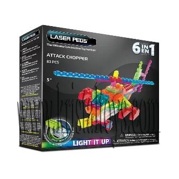 Image 1 of Светещ конструктор 6 в 1 - Хеликоптер laser pegs