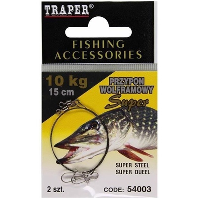 TRAPER Wolframová lanka Super 15 cm 10 kg