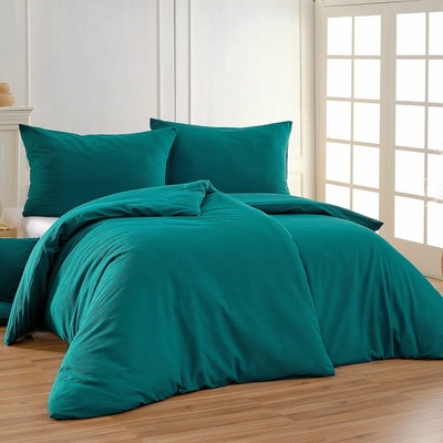 Matějovský obliečky krep modrozelené Krep de luxe 70x90 140x200