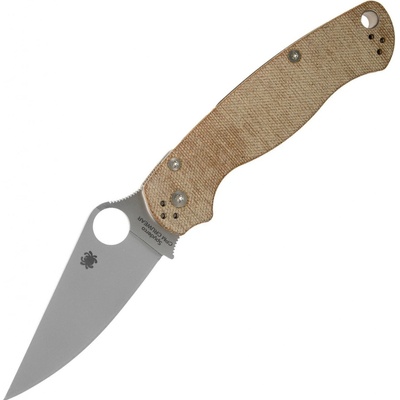 Spyderco Para Military 2 Brown Canvas Micarta C81MPCW2