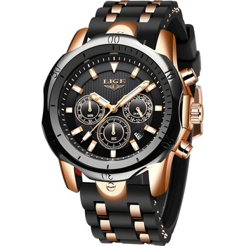 LIGE Часовник lige te-14650 - черен kp14650 (te-14650)