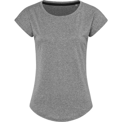 Stedman Tričko Sports-T Move Women sportovní krátký rukáv dámské COT-05893003402 Melír šedá