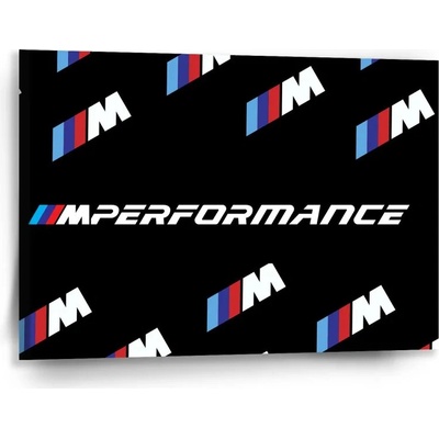 Sablio Obraz MPERFORMANCE čierny vzor - 90x60 cm