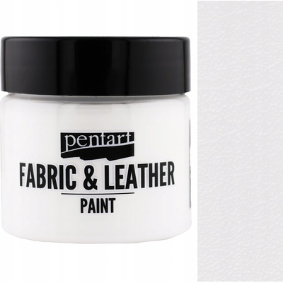 Pentart farba na kožu a textil 50 ml biela