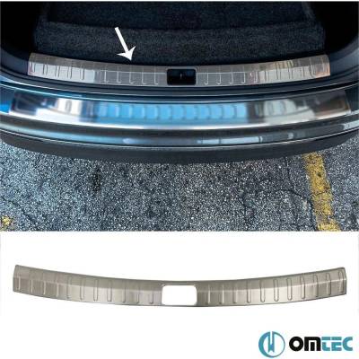 Omtec Nerez kryt nákladovej hrany v kufri VW Tiguan II 2016+ brúsený