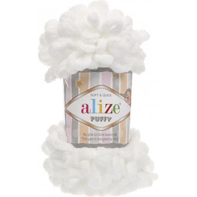 Alize Puffy bílá 55