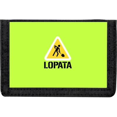 Peněženka na suchý zip Lopata