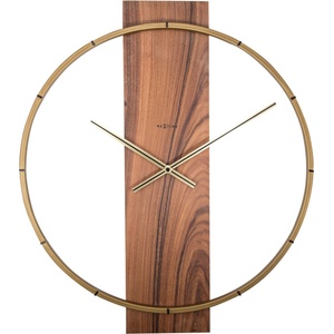 NeXtime Стенен часовник Carl кафяв (3195BR)