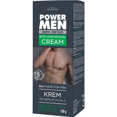 Joanna Depilačný krém na telo Power Men 150 g