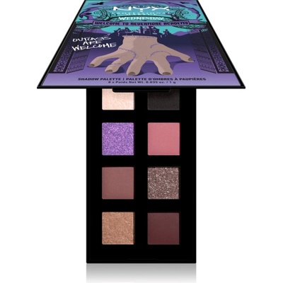 NYX Cosmetics Wednesday The Nevermore Academy Palette палитра сенки за очи 8 броя 8x1 гр