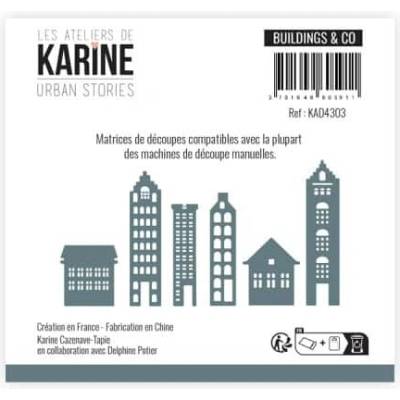 Les ateliers de Karine Vyřezávací šablony Domy Urban Stories – Zbozi.Blesk.cz