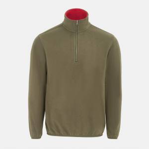 Donnay Мъжко поларено яке Donnay Quarter Zip Fleece Jacket Mens - Green