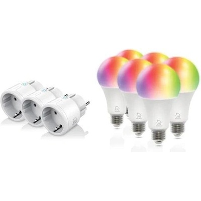 DELTACO Смарт комплект DELTACO SH-KIT03, 3 x мини контакти, 6 x LED крушки (DELT-SH-KIT03)