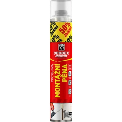 Den Braven Montážní pěna PUR trubičková 500 + 250 ml ZDARMA – Zboží Mobilmania