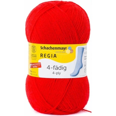 Regia 4-Ply Uni 2054 Červená