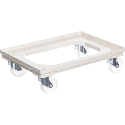 PK Group Vozík pod přepravky 4 otočná polyamidová kolečka 100 mm Barvy: Béžová