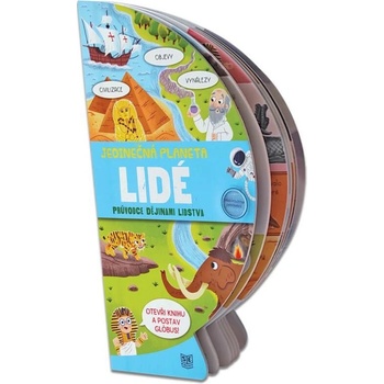 Jedinečná planeta - Lidé / Rozkládací kniha s pevnými listy ve tvaru globusu
