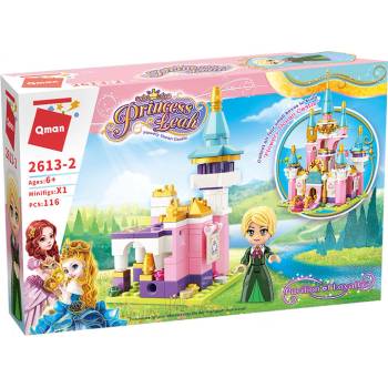 Qman Конструктор, Qman, Цветен океански замък, Павилион за честност, 116 части (Q2613-2)