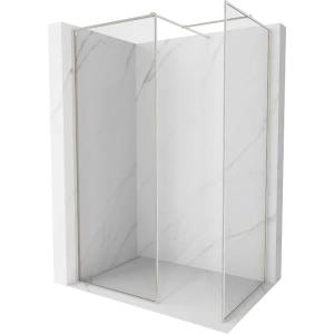 Mexen Kioto-XF душкабина Walk-in с рамка 120x120 см, прозрачно 10 мм, четкан никел - 800-120-202-04-97-120-XF (800-120-202-04-97-120-XF)
