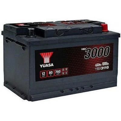 YUASA 80Ah 720A left+ (YBX3110)
