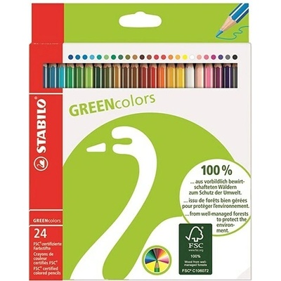 Stabilo Greencolors sada 24 farebných ceruziek 6019 2 24