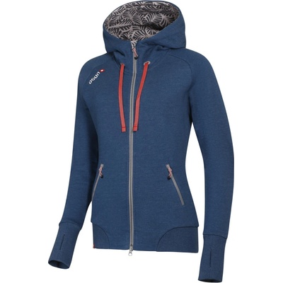 Ocún Hoodie ZIPPER WOMEN blue opal