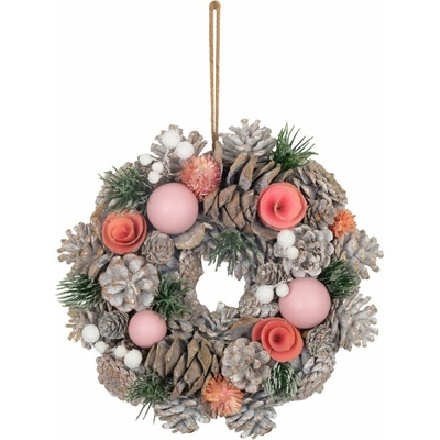 MagicHome Vianoce ružovo-oranžový 25 cm