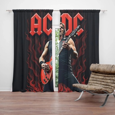Sablio Závěs ACDC Gitarista: 2ks 140x250cm