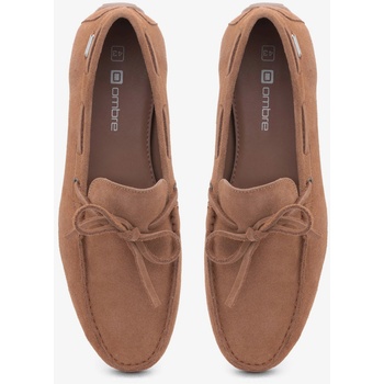 Ombre Clothing Кафяви мъжки мокасини от естествена кожа с подметка за шофьор Ombre Clothing Ombre Clothing | Kafyav | МЪЖЕ | 41