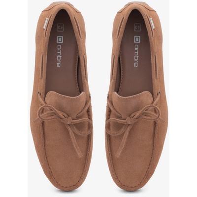 Ombre Clothing Кафяви мъжки мокасини от естествена кожа с подметка за шофьор Ombre Clothing Ombre Clothing | Kafyav | МЪЖЕ | 41