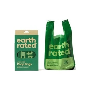 Earth Rated Vrecká na psie exkrementy s ušami bez vône 120 ks box