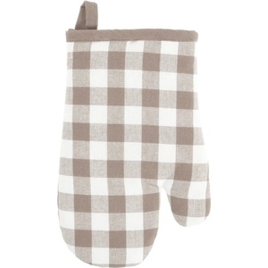Tiseco Home Studio Памучена кухненска ръкавица Gingham - Tiseco Home Studio (9683TAUPE)