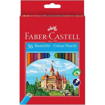 Faber-Castell Цветни моливи Замък, 36 цвята (1015120180)